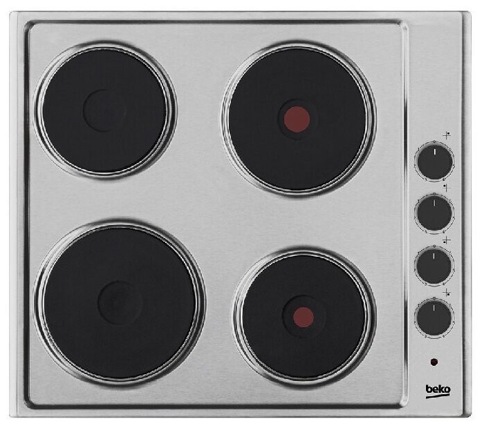 Beko Электрическая варочная панель HIZE 64101 X, цвет панели серебристый, цвет рамки серебристый