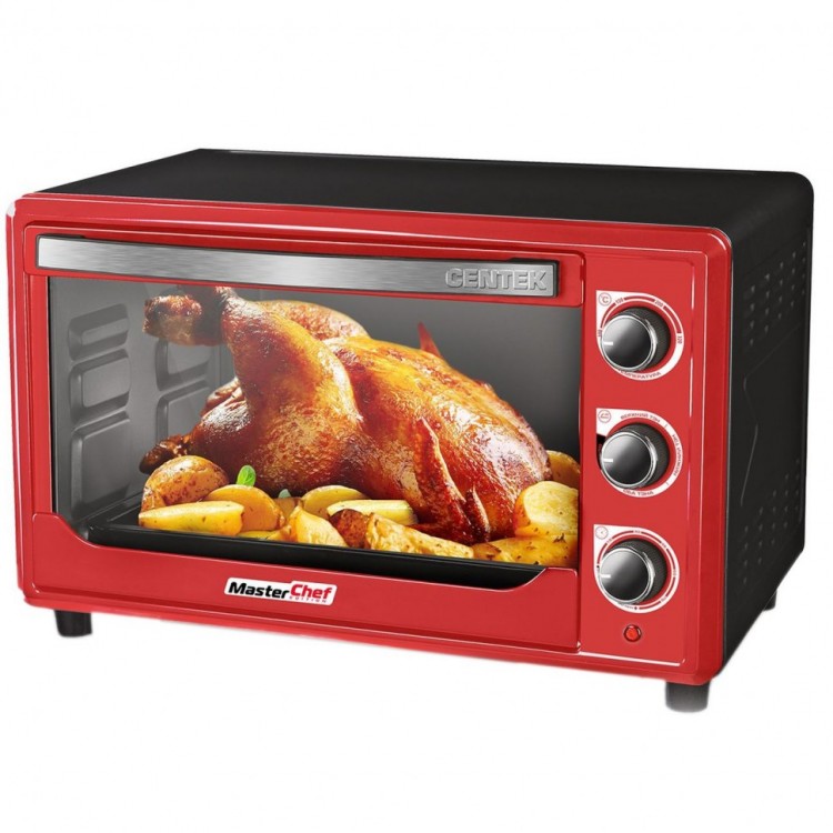 Мини-печь CENTEK CT-1538-50 красный 50л